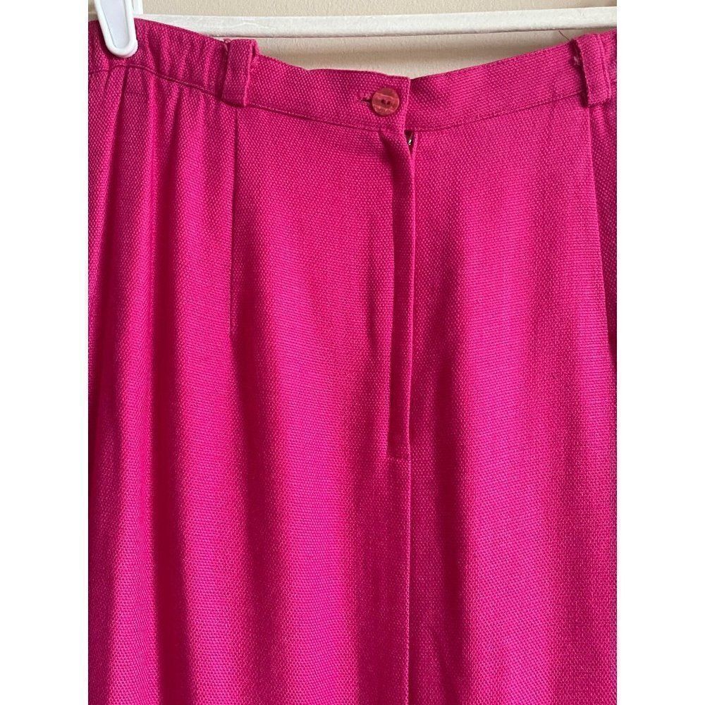 Vintage Sharon Young Sportswear long bright pink skirt 6 womens - Picture 3 of 10